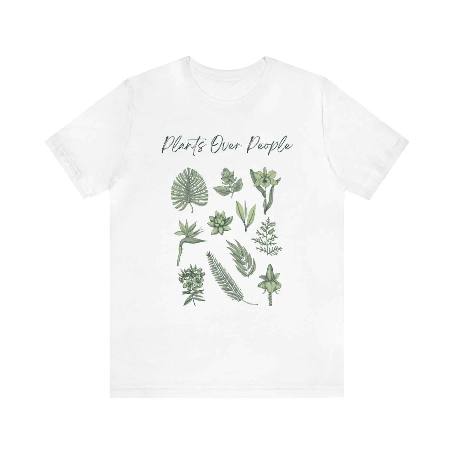 Plants Over People Unisex Jersey Short Sleeve Tee