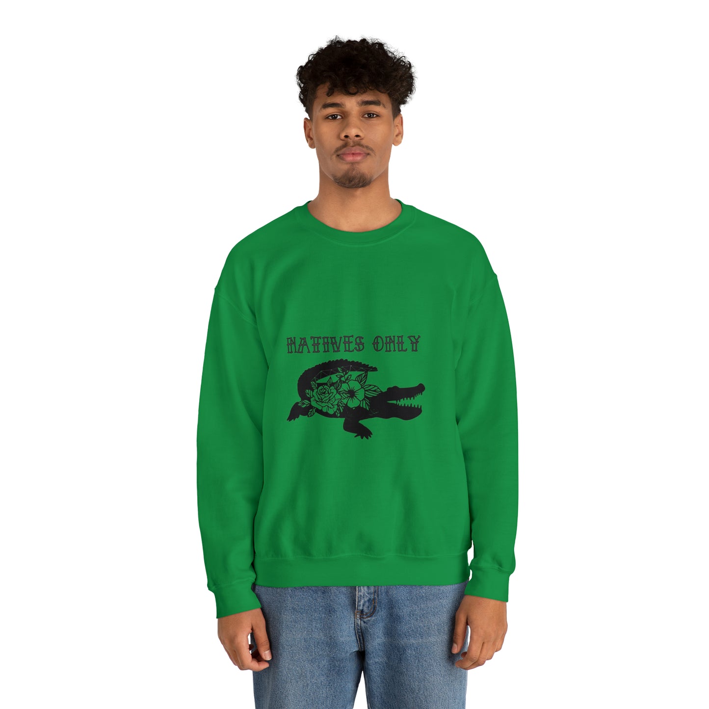 Natives Only Alligator Unisex Crewneck Sweatshirt