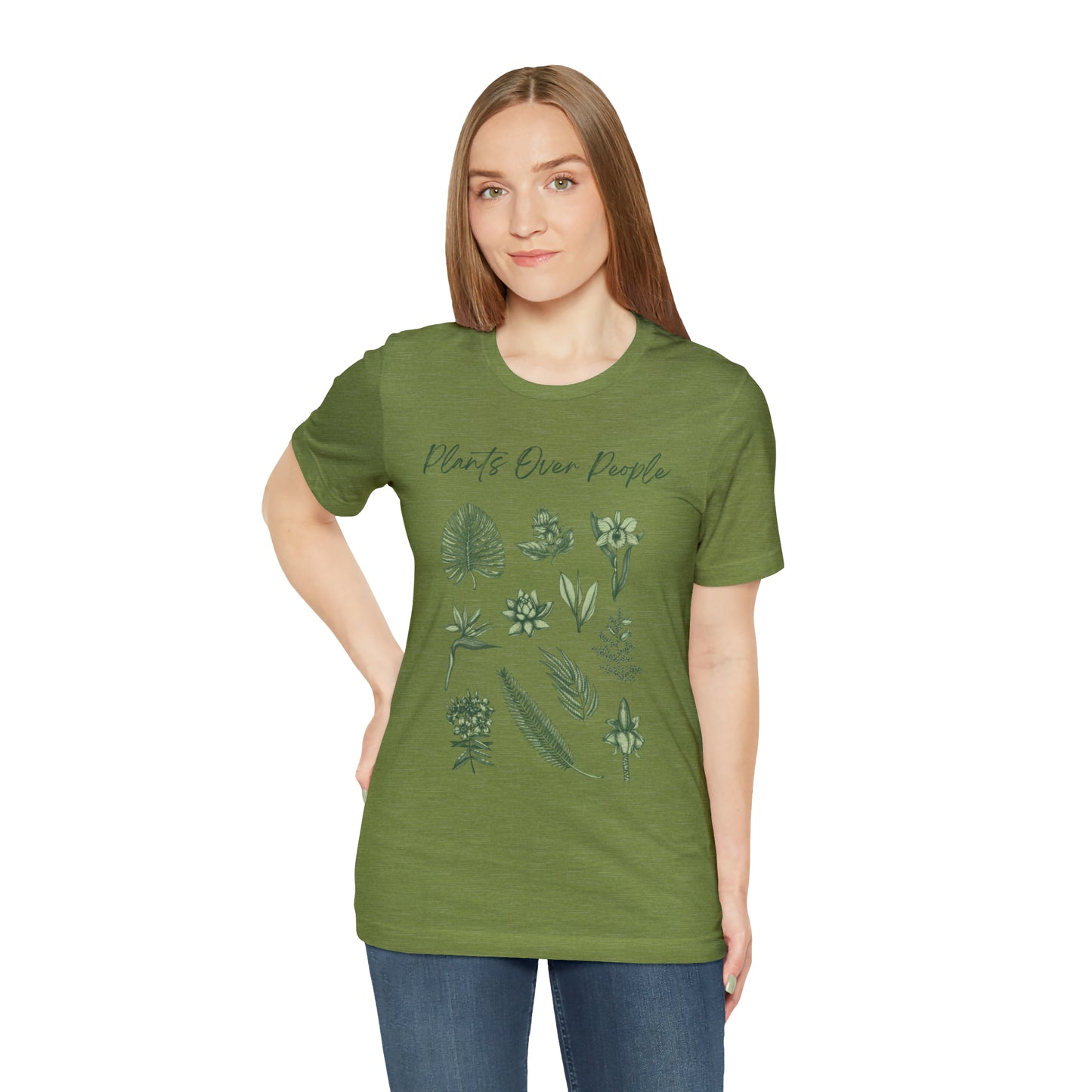 Plants Over People Unisex Jersey Short Sleeve Tee