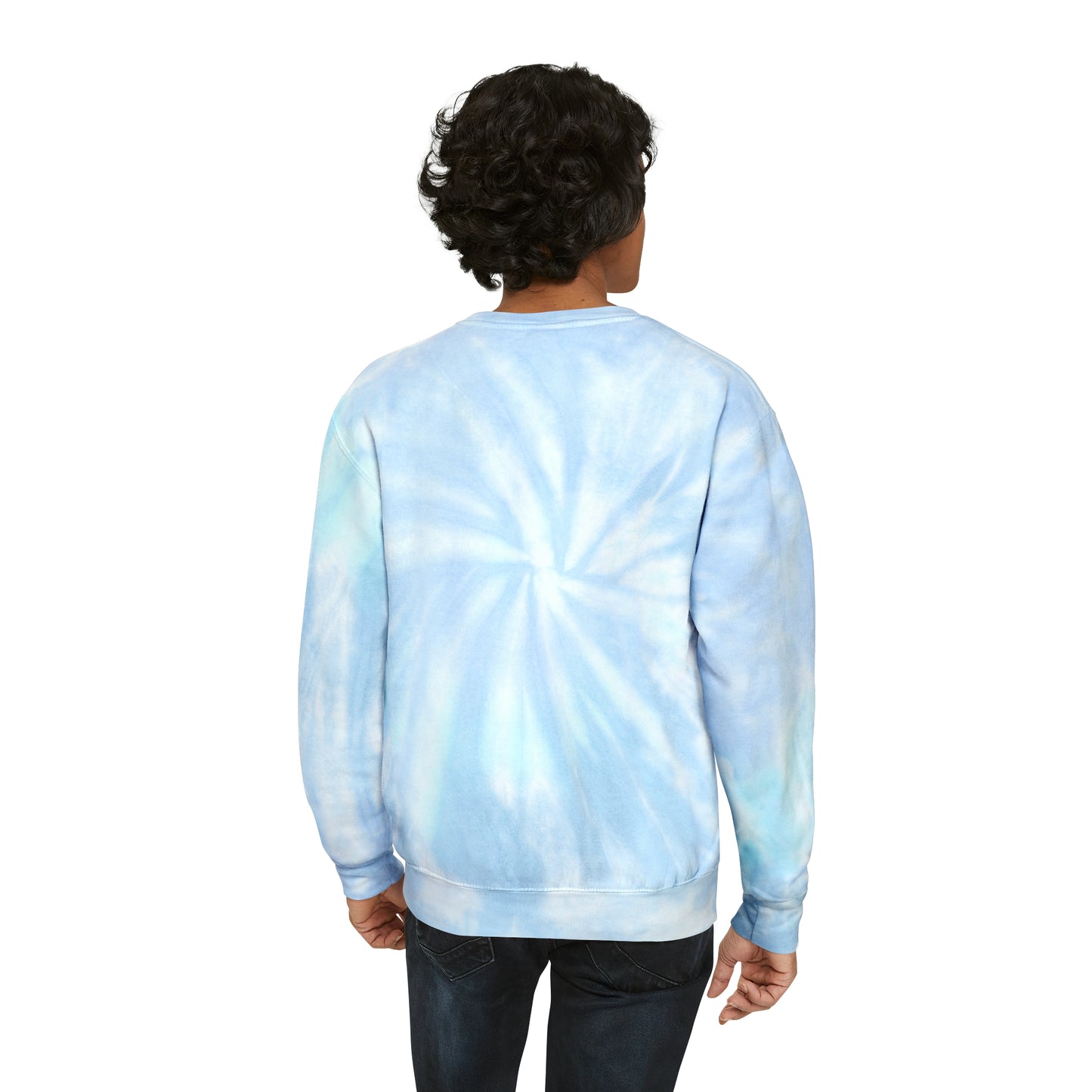 Palm Leaf Unisex Tie-Dye Crewneck