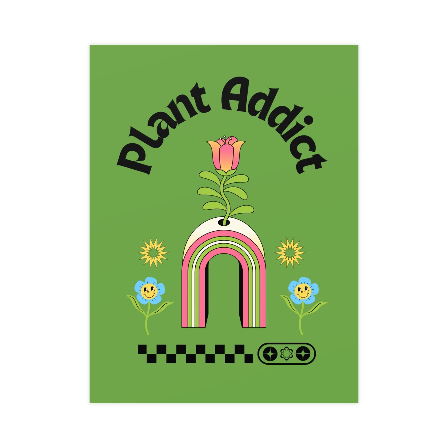 Plant Addict Vertical Matte Posters