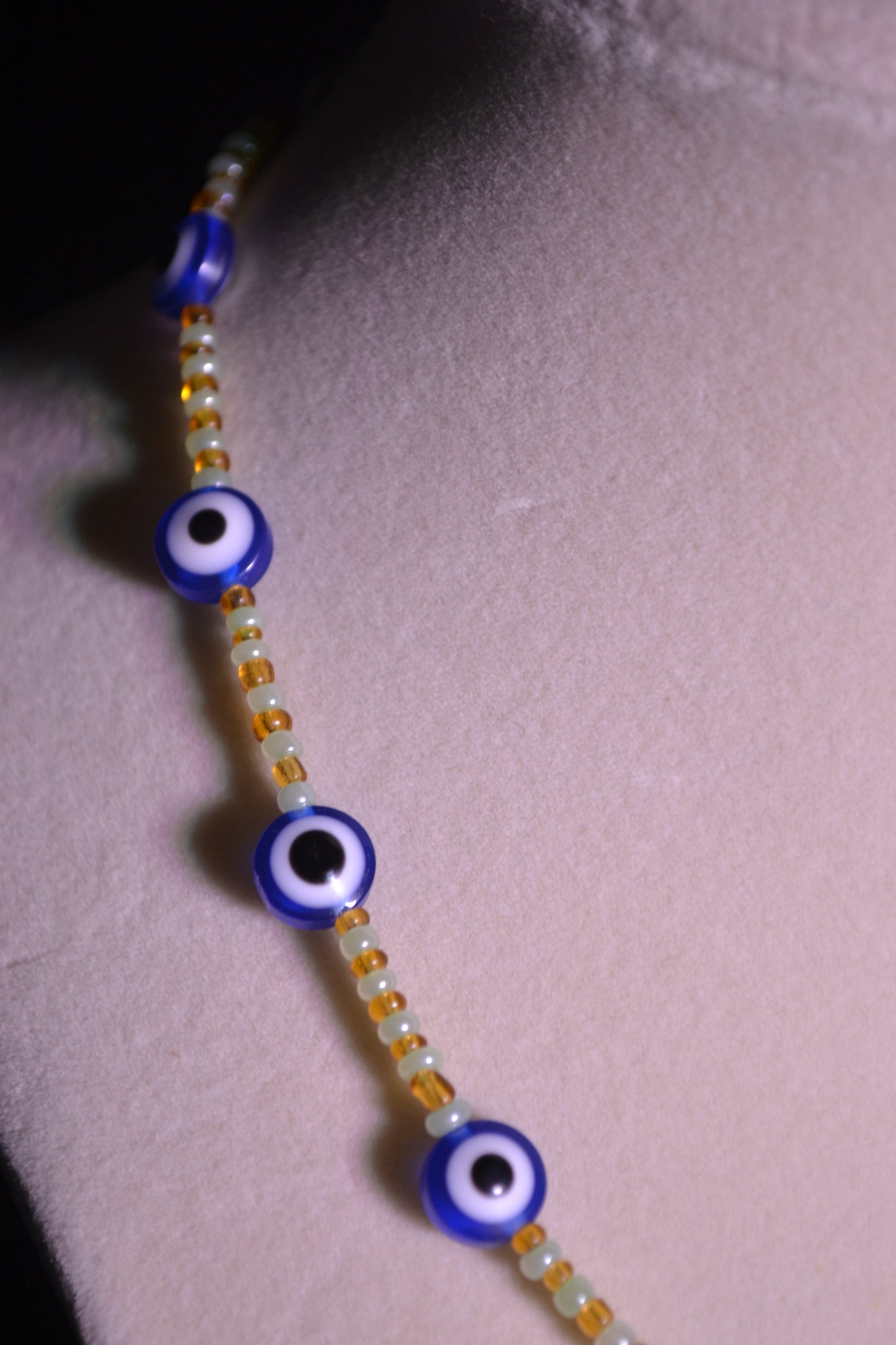 Evil eye necklace & bracelet set