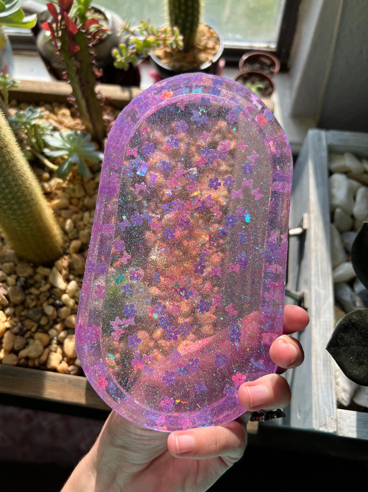 Butterflies & Flowers trinket dish