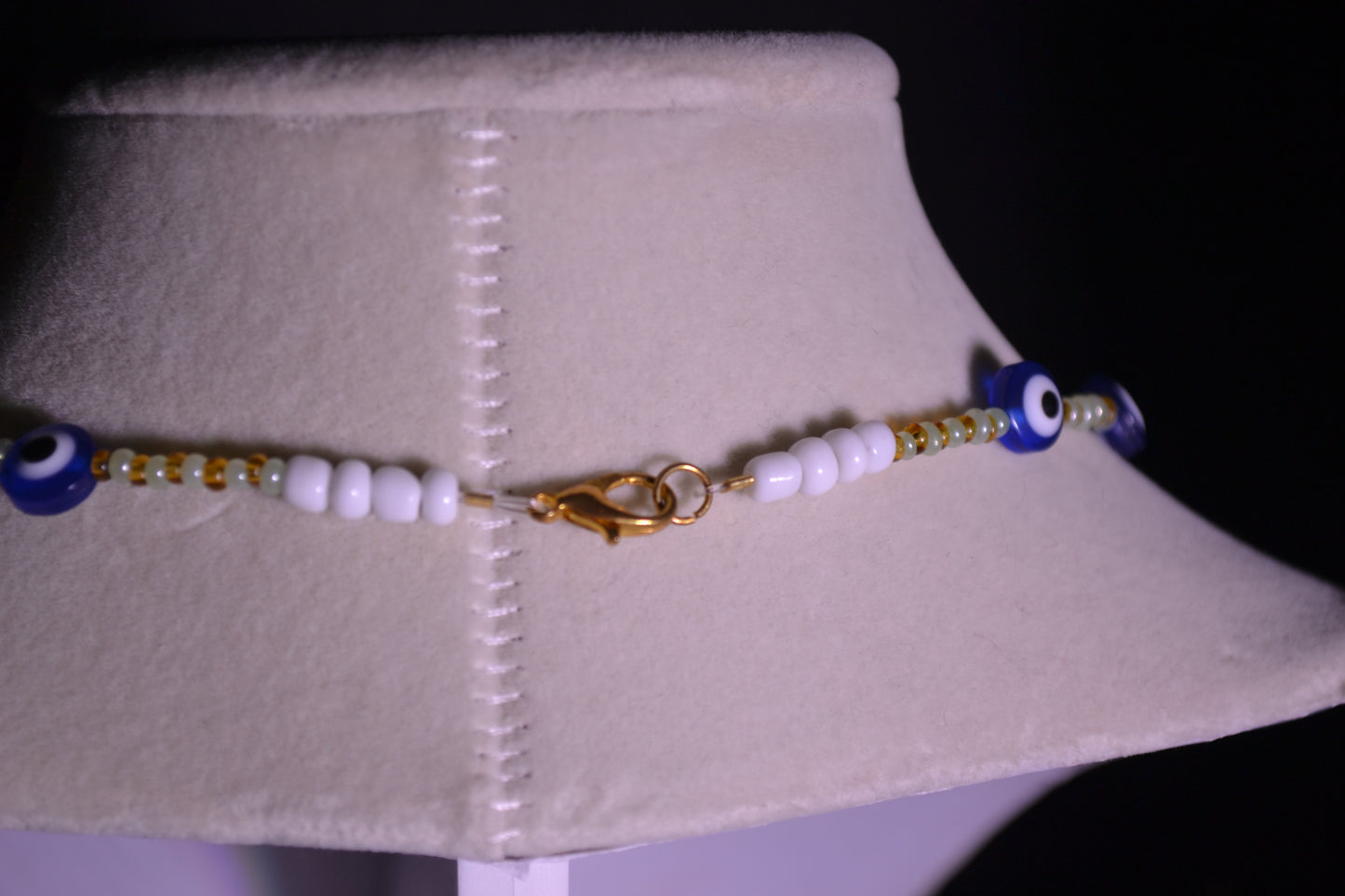Evil eye necklace & bracelet set