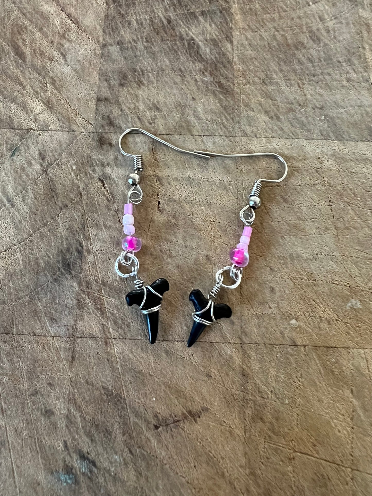 Shark teeth earrings