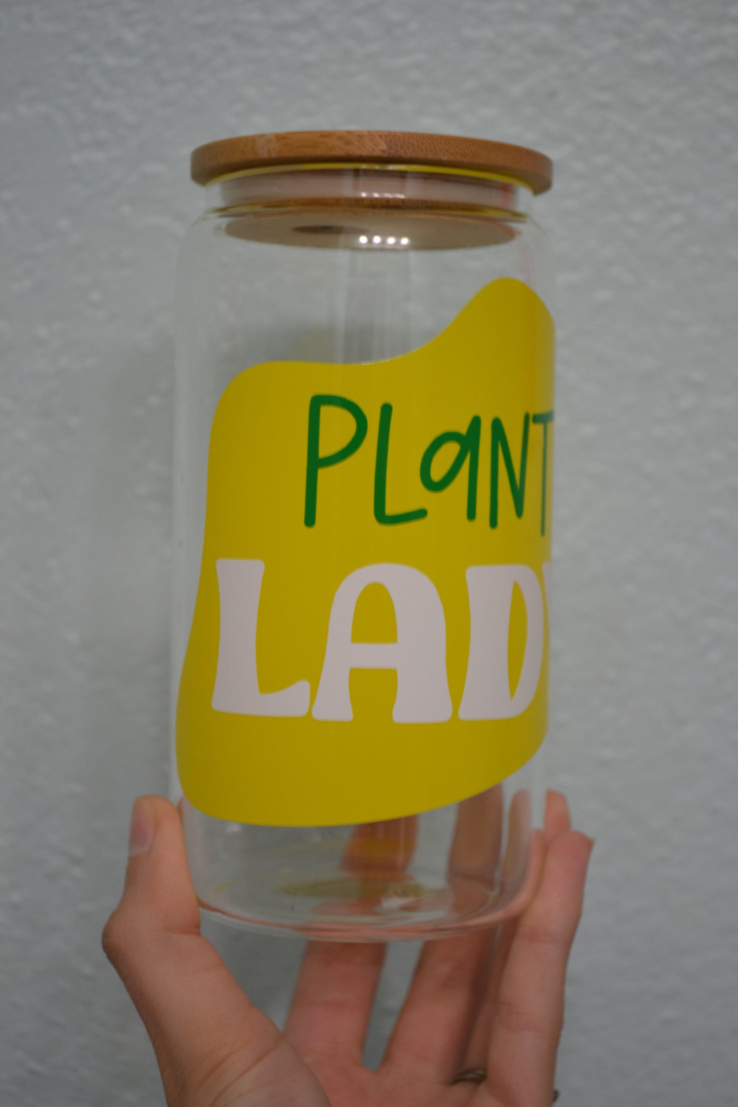 Plant Lady Glass Can