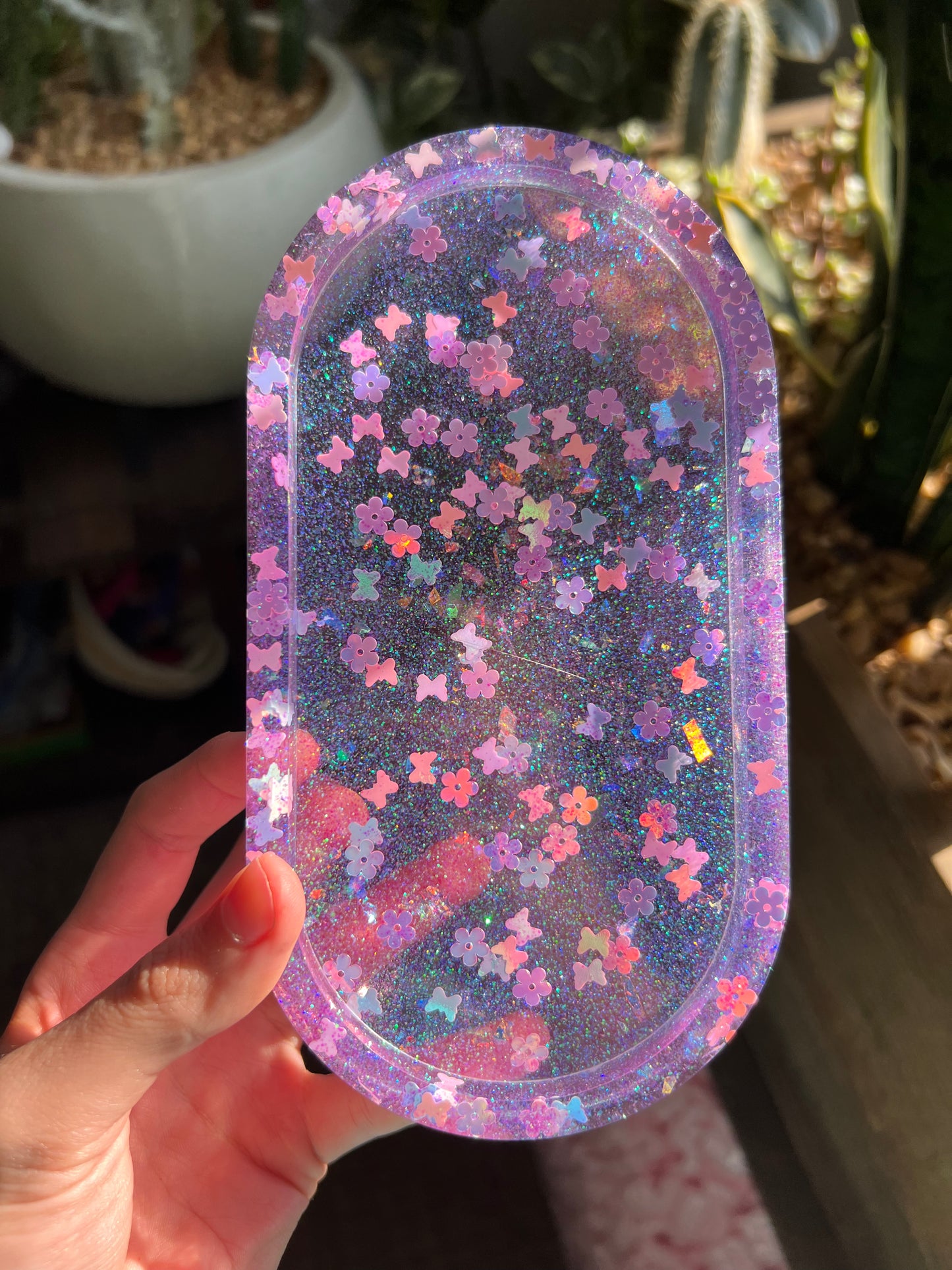 Butterflies & Flowers trinket dish