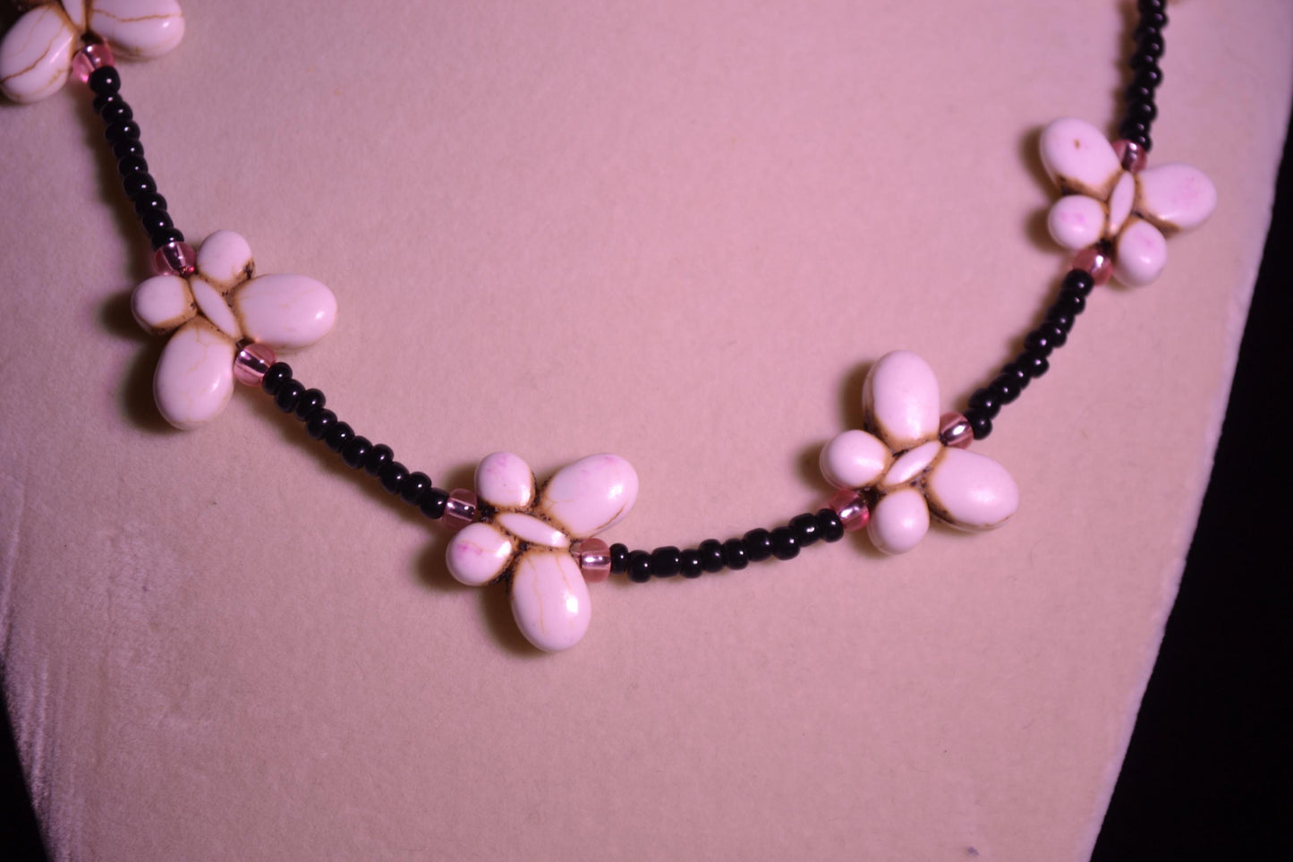 Beaded Butterfly Choker