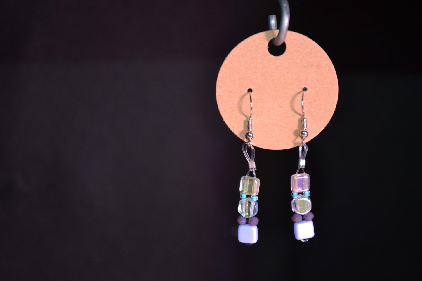 Hand beaded earrings