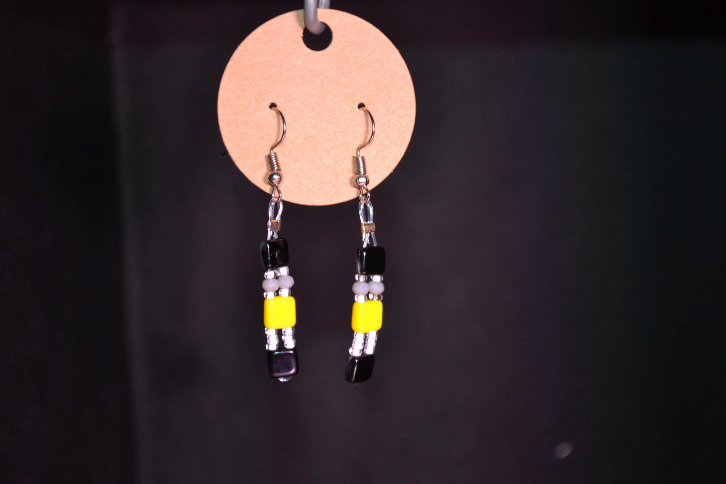 Hand beaded earrings