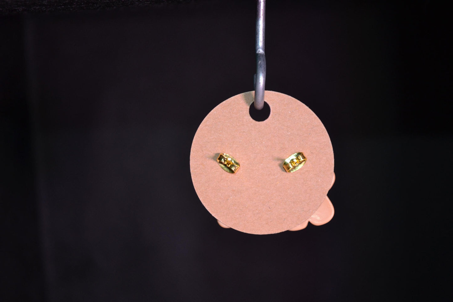 Gingerbread stud earrings