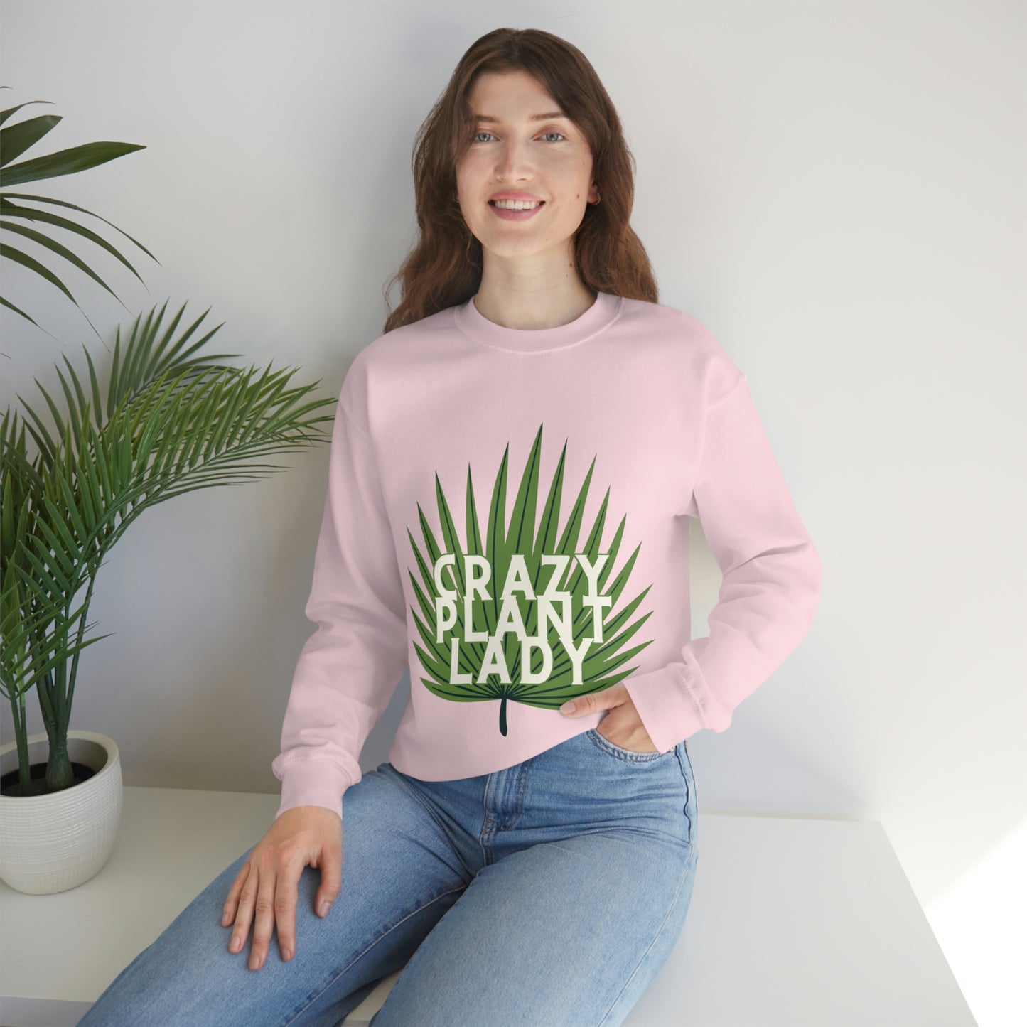 Crazy Plant Lady Unisex Crewneck