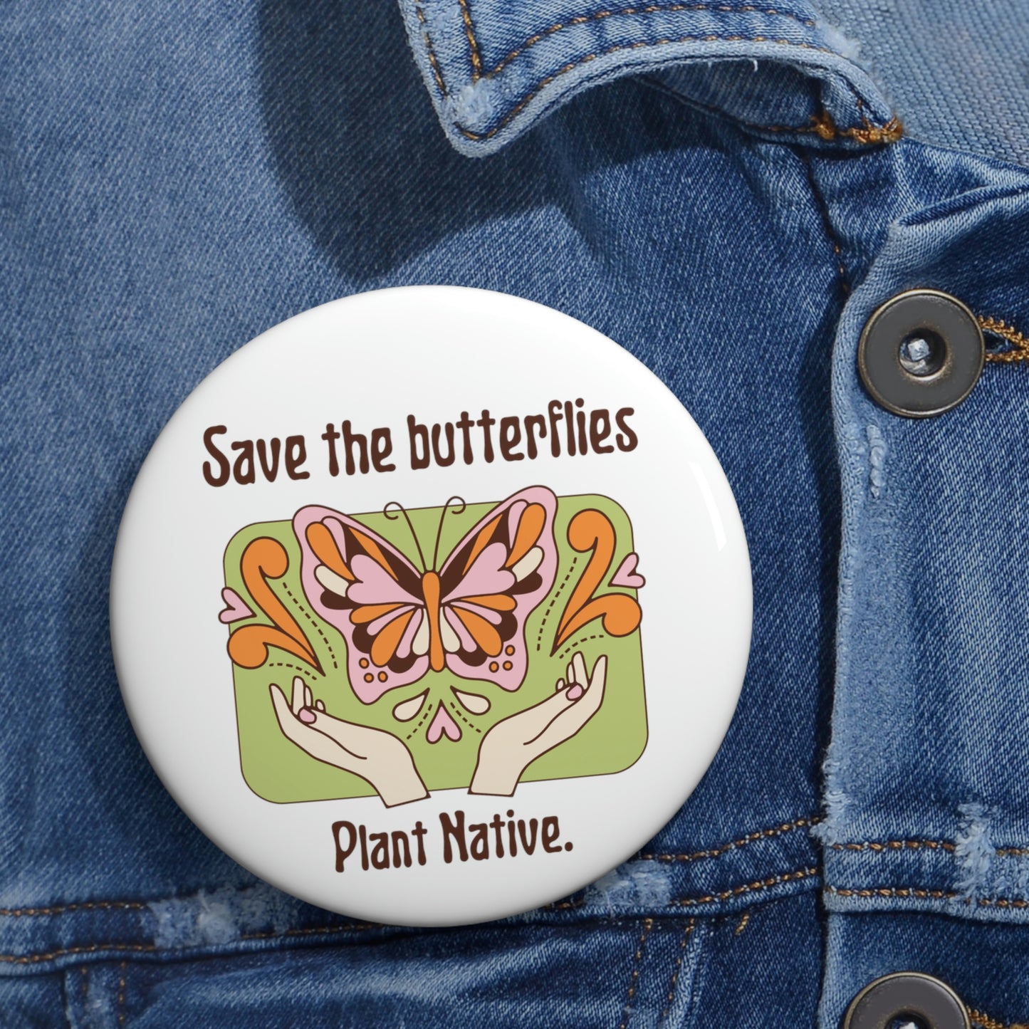 Plant Native Pin Buttons