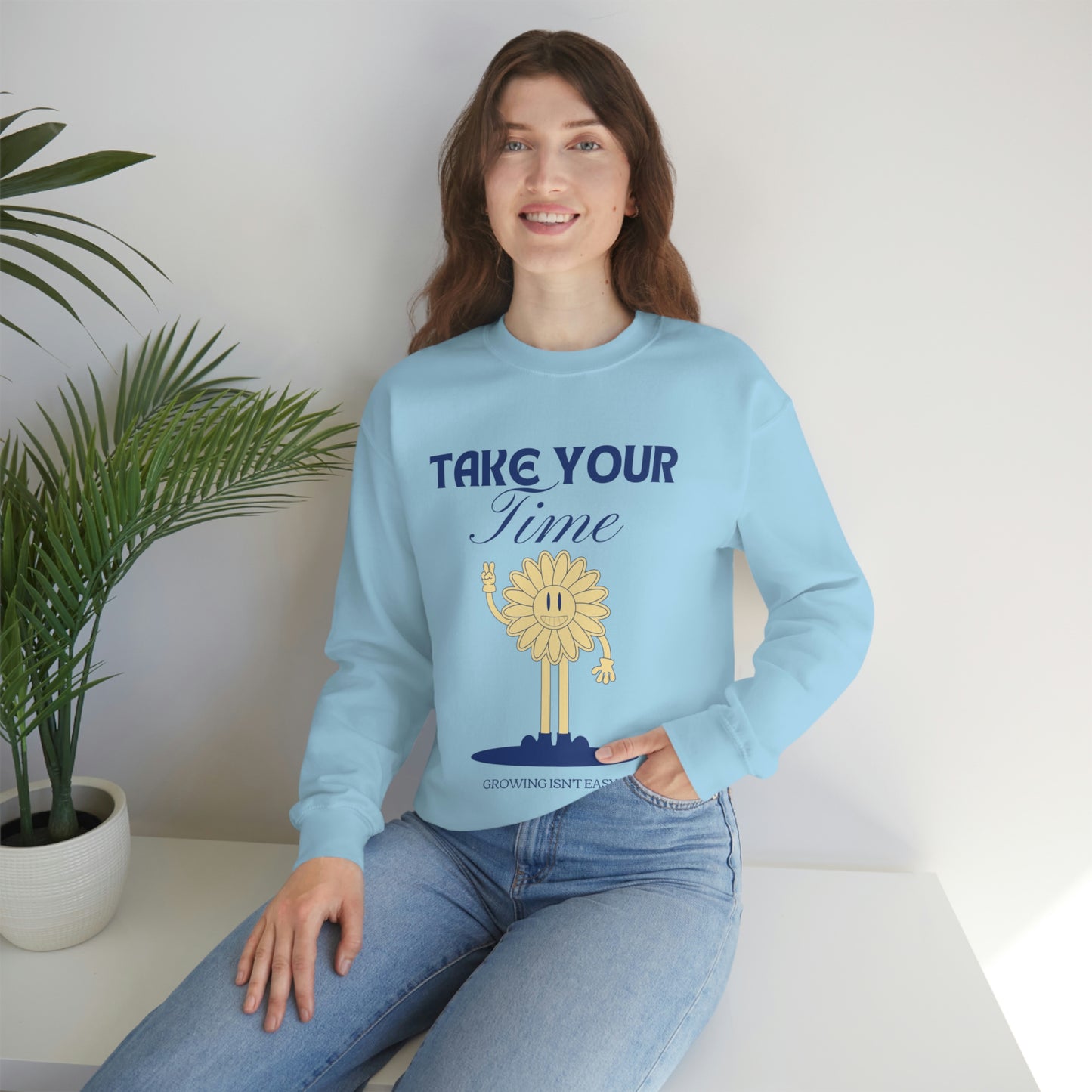 Growing Isn't Easy Unisex Crewneck