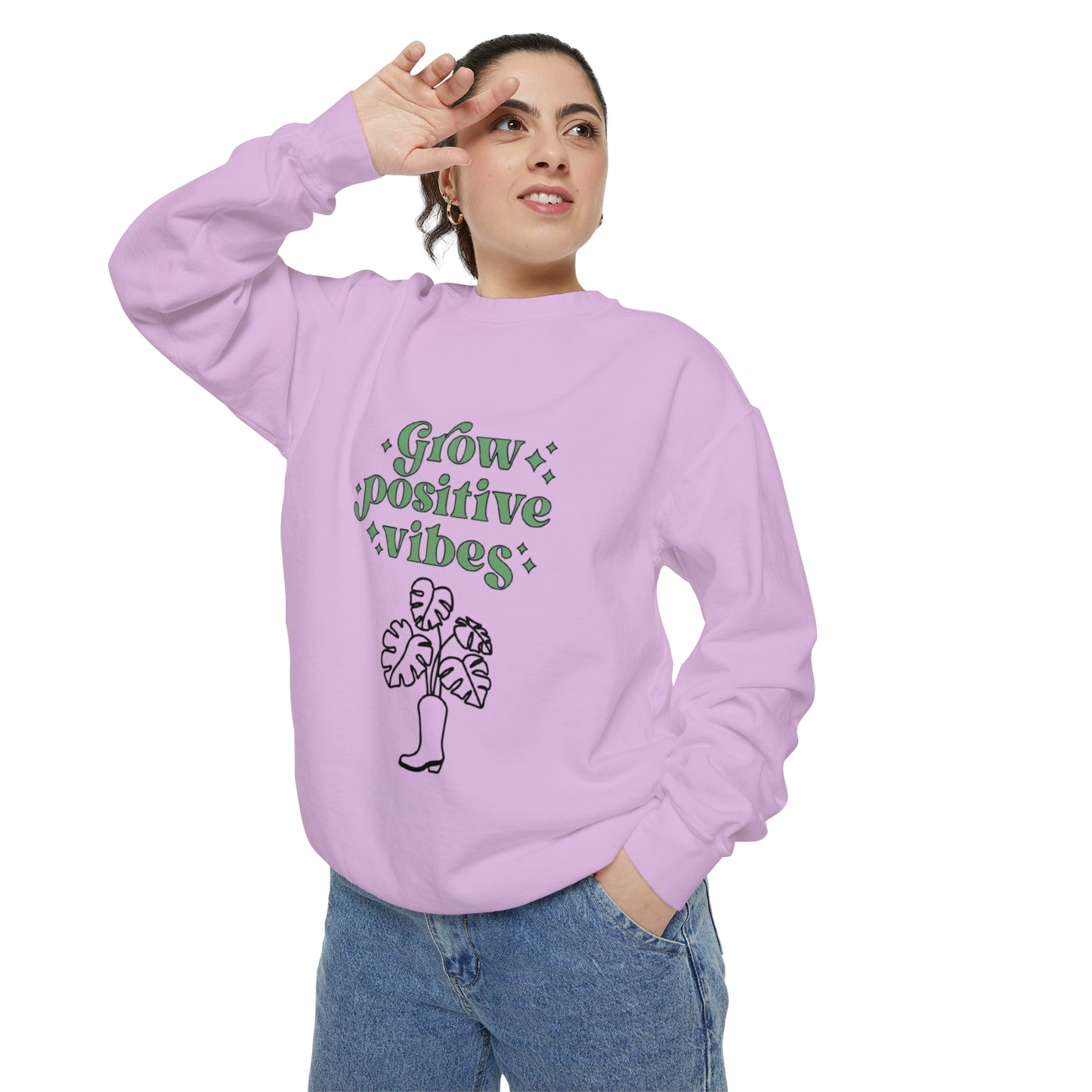 Grow Positive Garment-Dyed Crewneck