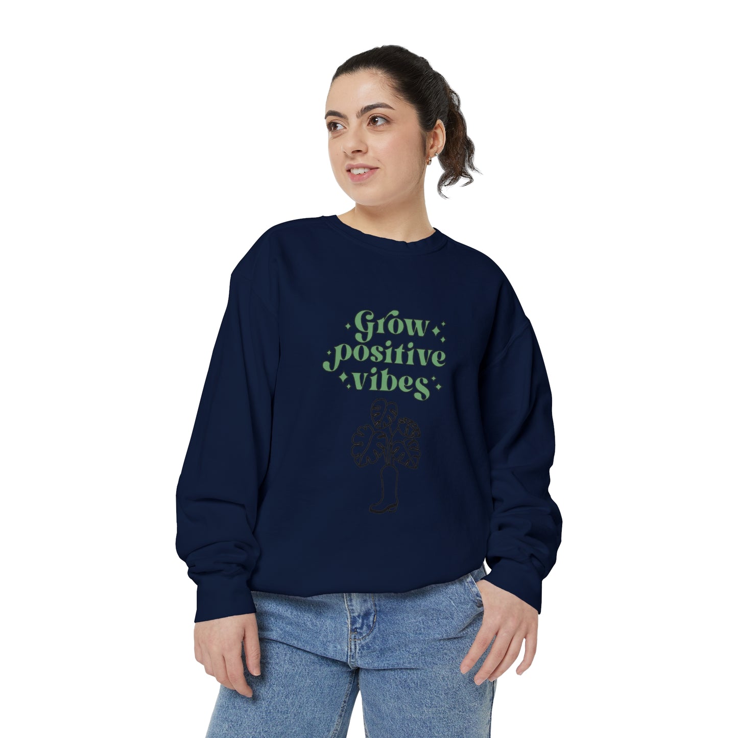 Grow Positive Garment-Dyed Crewneck