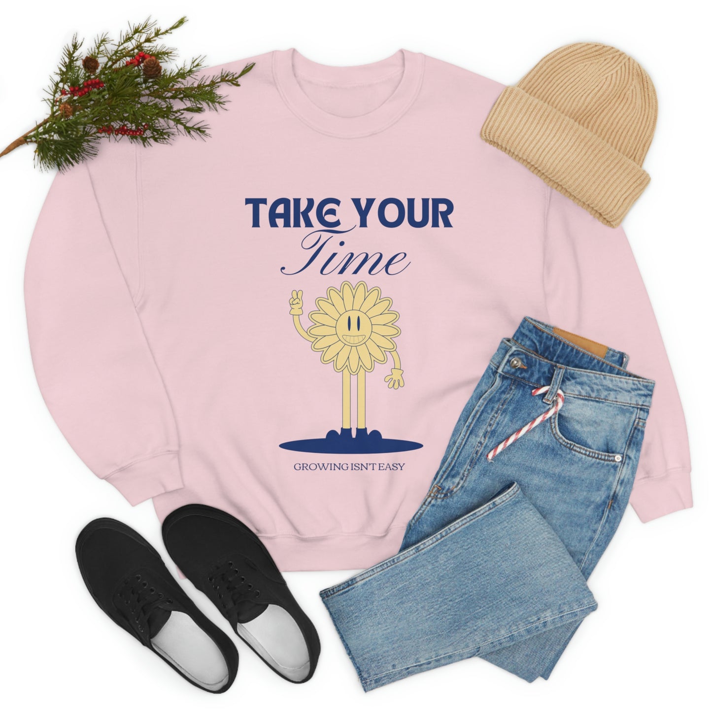 Growing Isn't Easy Unisex Crewneck