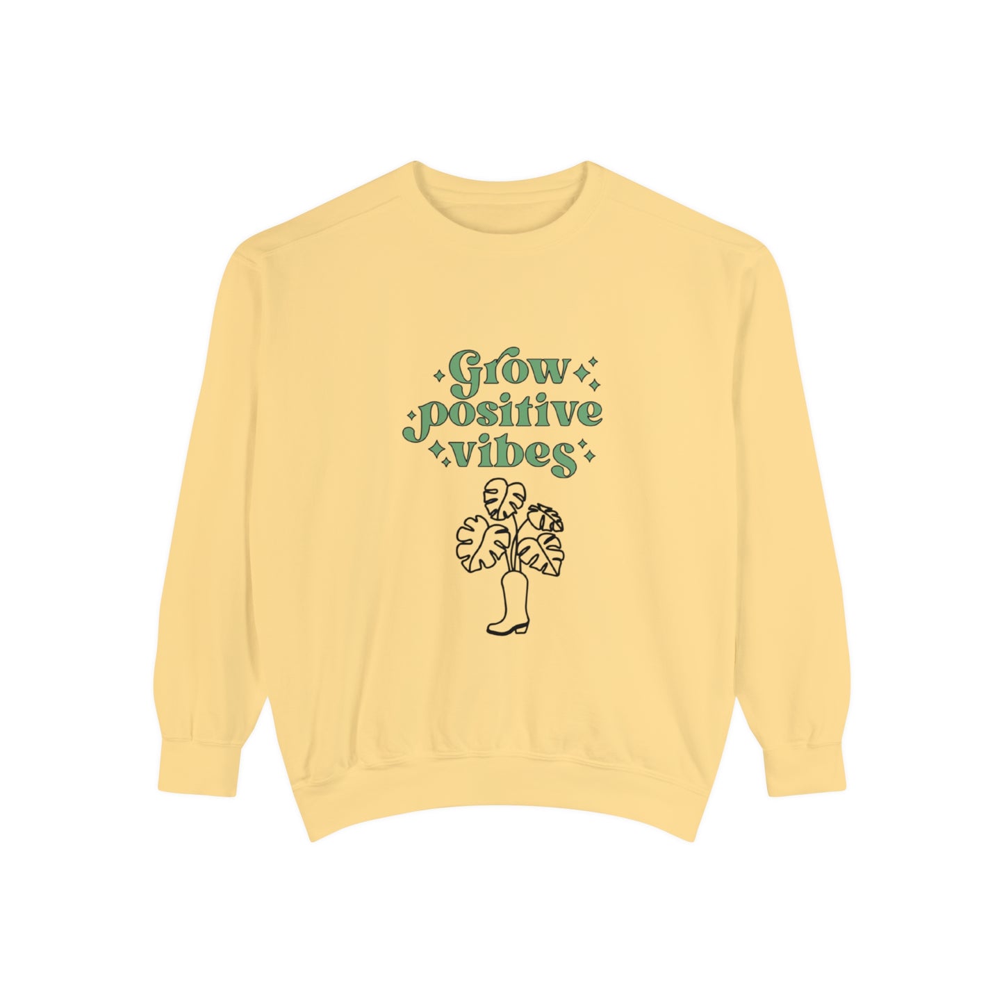 Grow Positive Garment-Dyed Crewneck