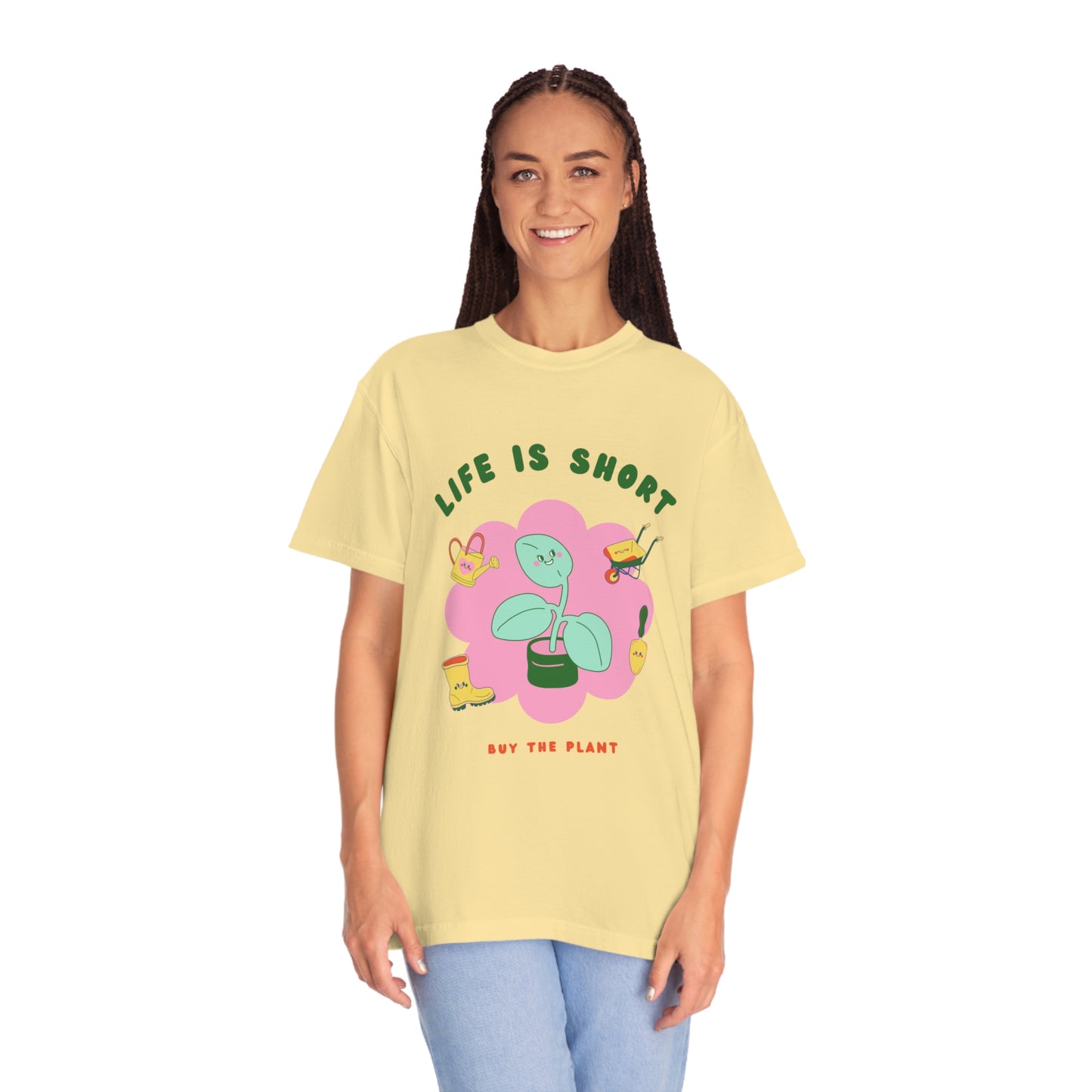 Life Is Short Garment-Dyed T-shirt