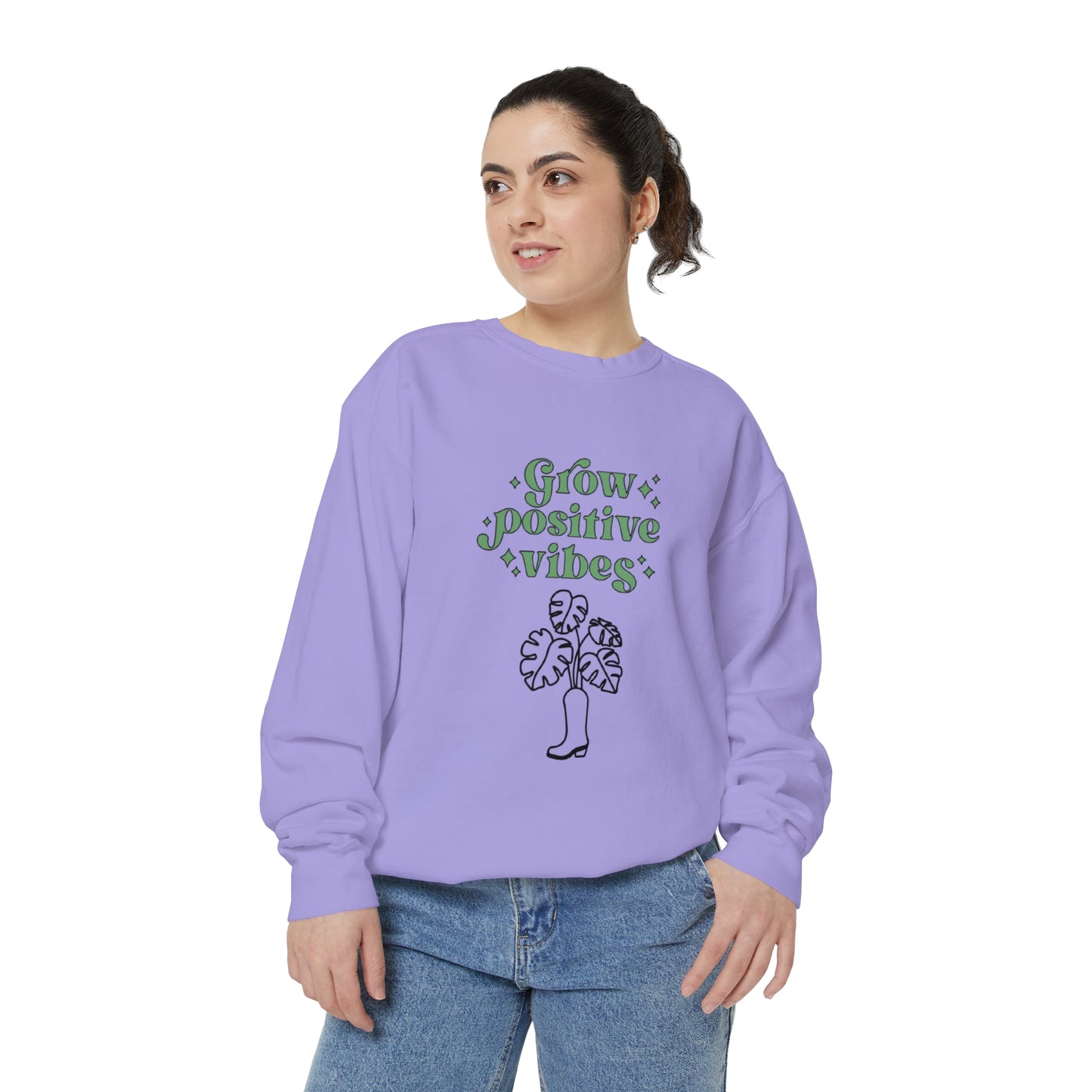 Grow Positive Garment-Dyed Crewneck