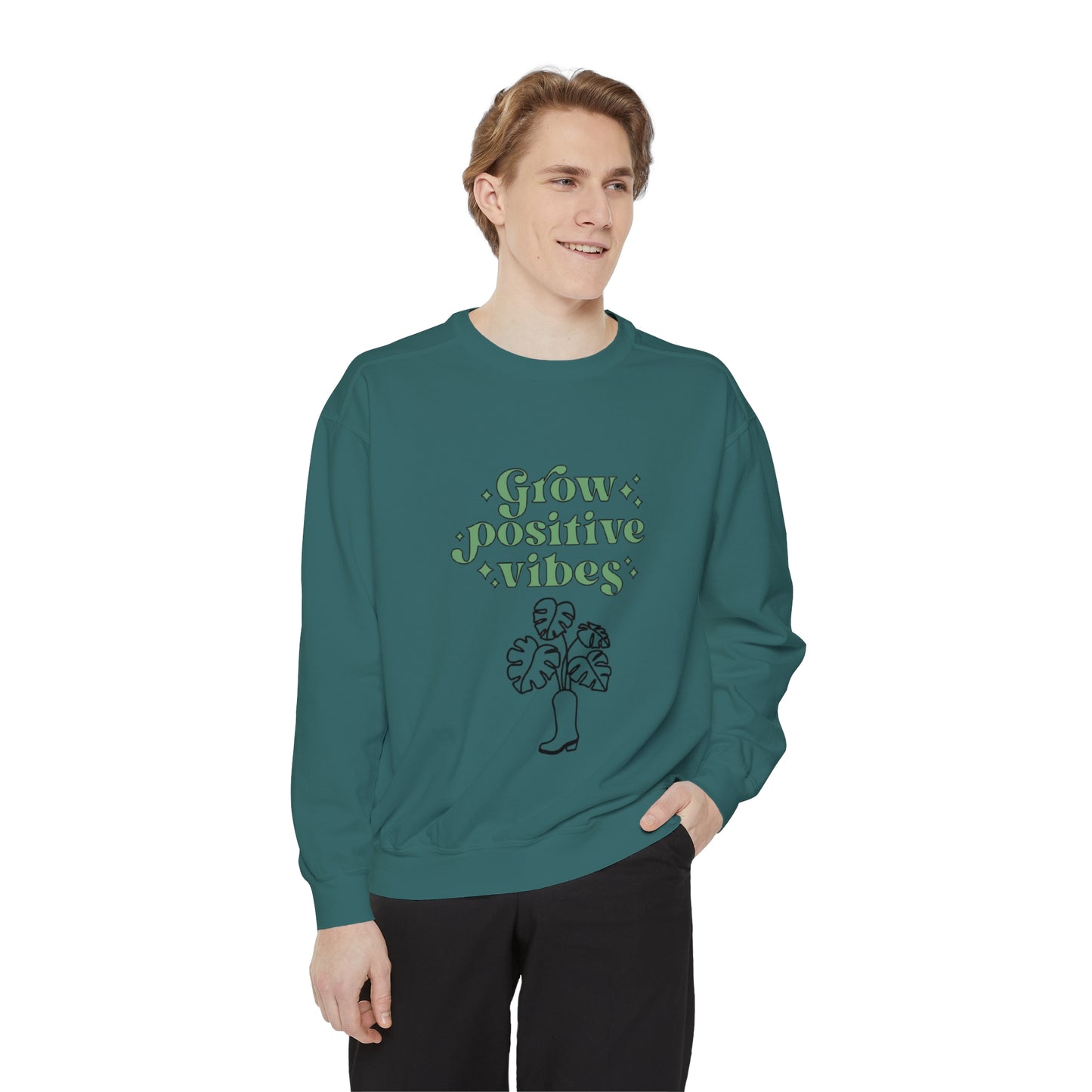 Grow Positive Garment-Dyed Crewneck