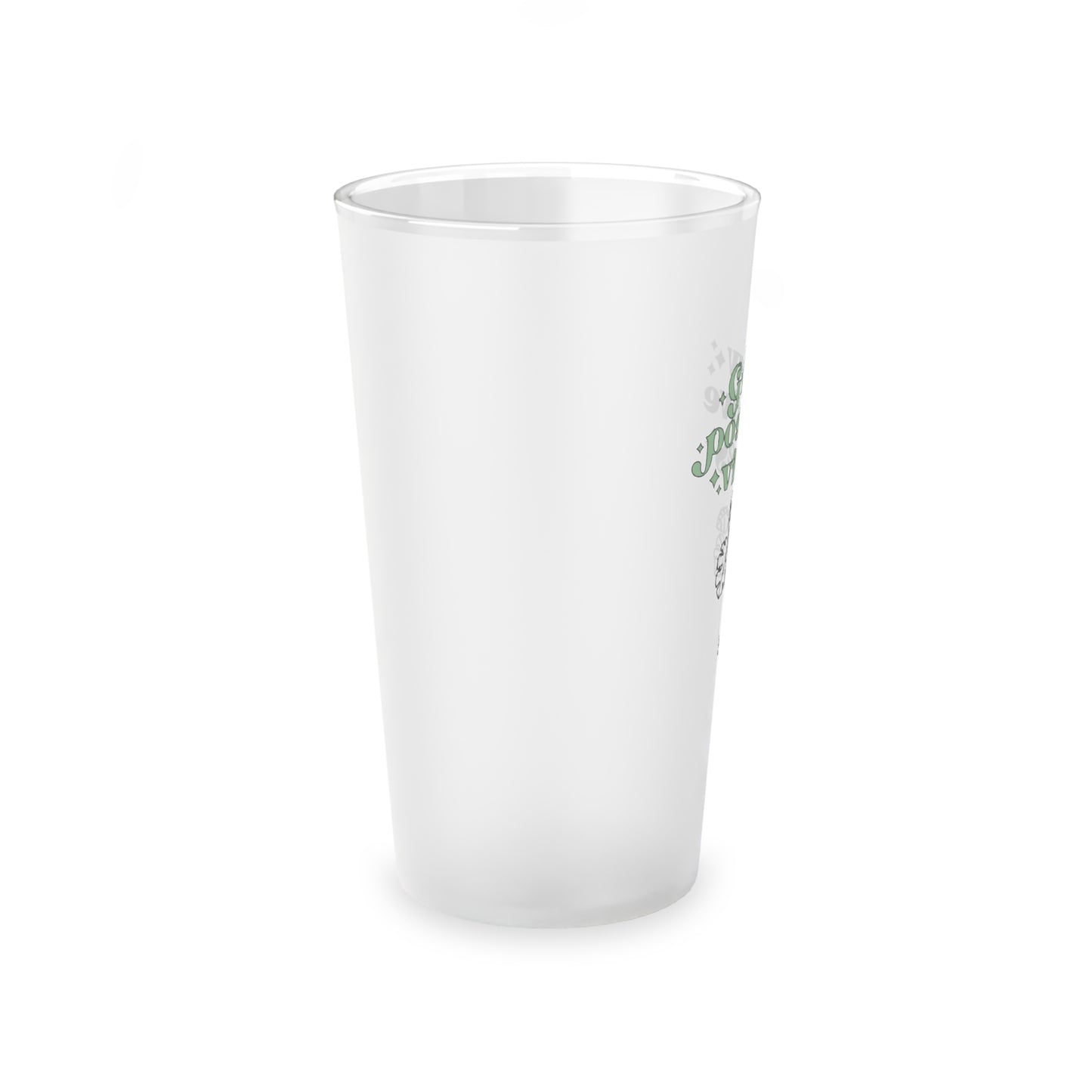 Grow Positive Frosted Pint Glass