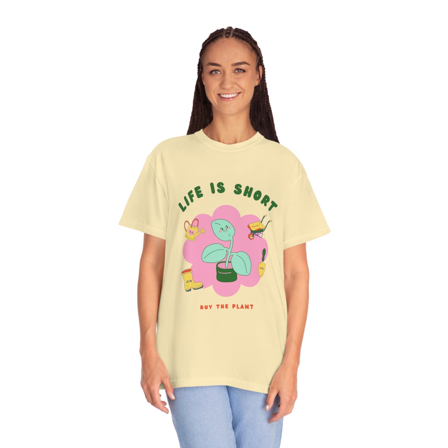 Life Is Short Garment-Dyed T-shirt