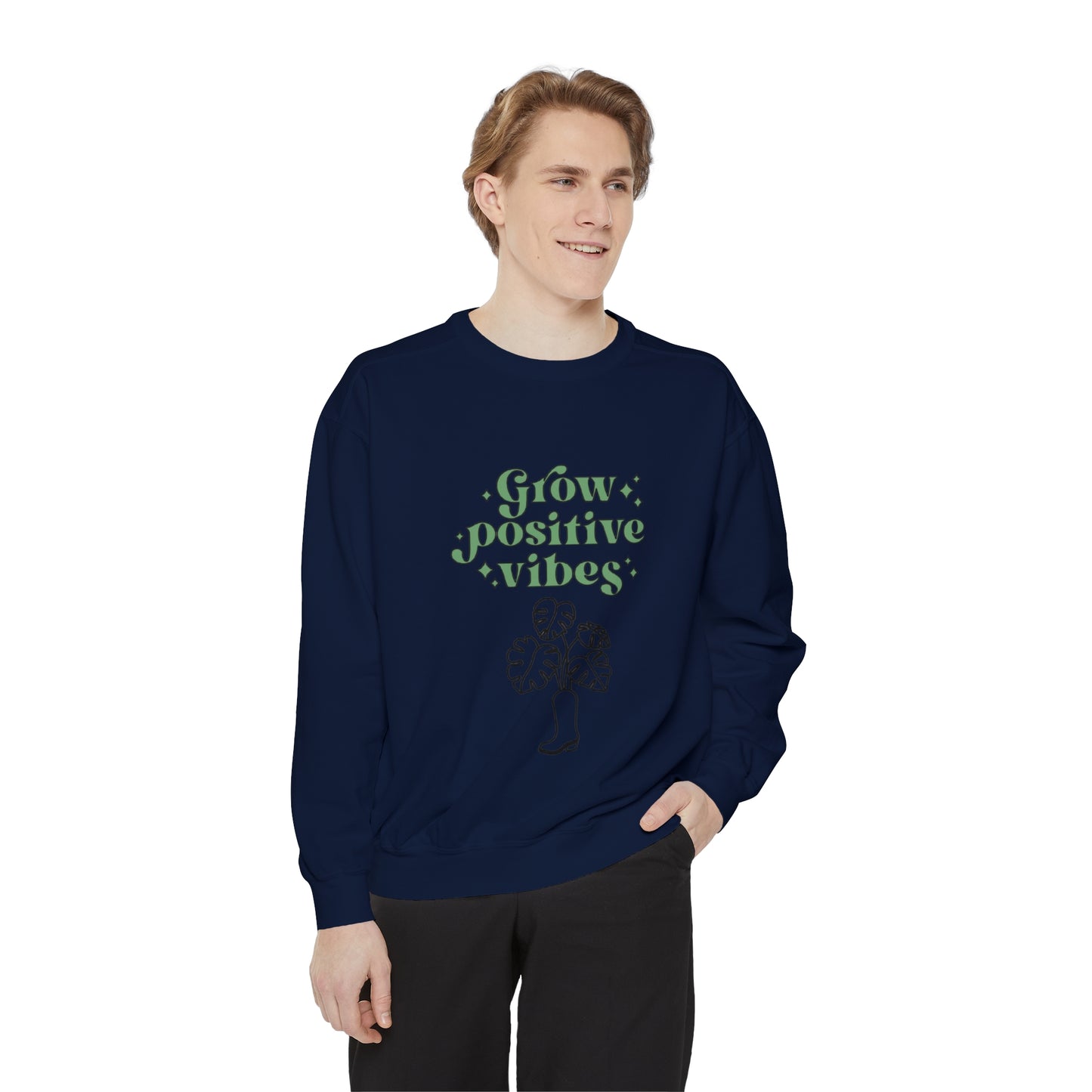 Grow Positive Garment-Dyed Crewneck