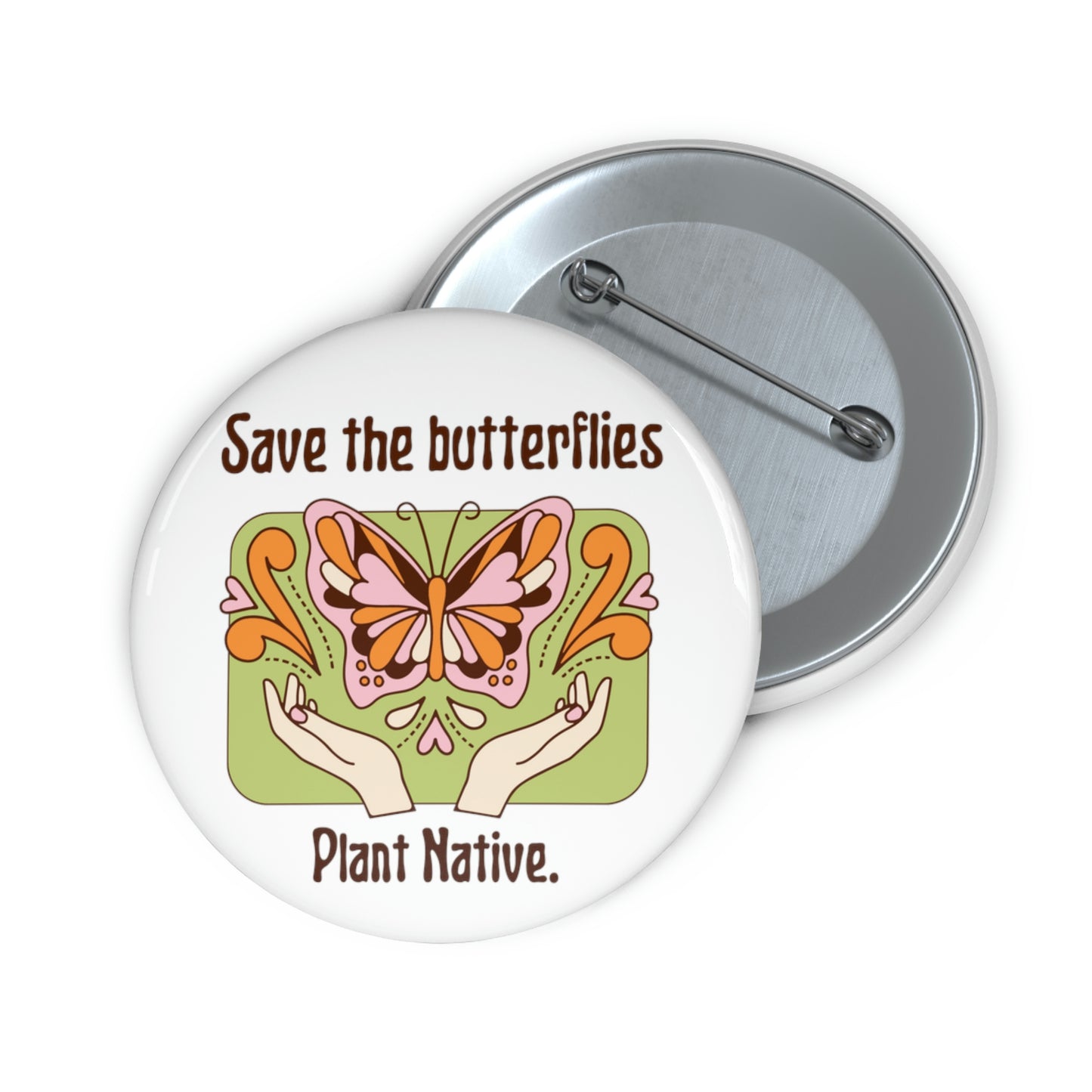 Plant Native Pin Buttons