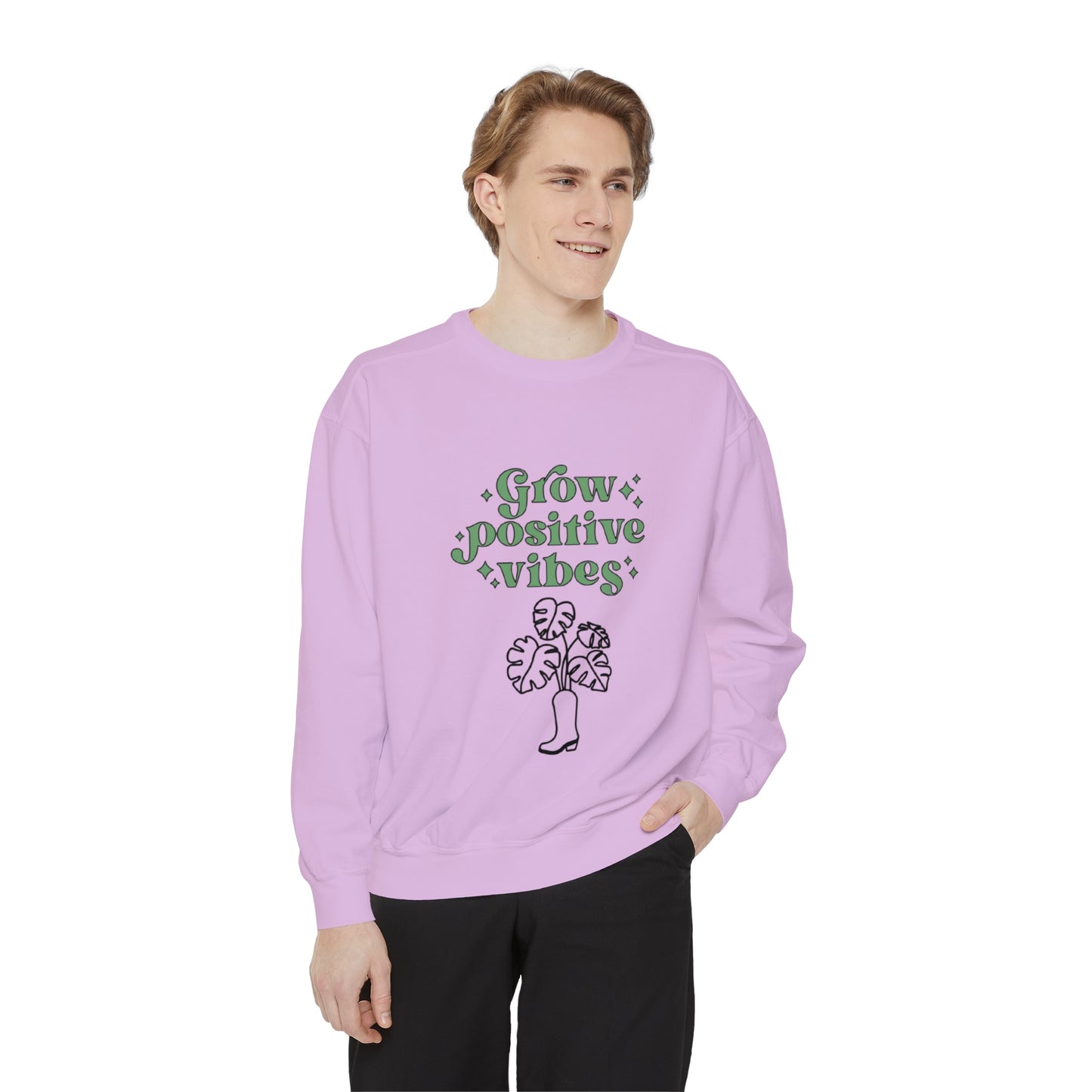 Grow Positive Garment-Dyed Crewneck