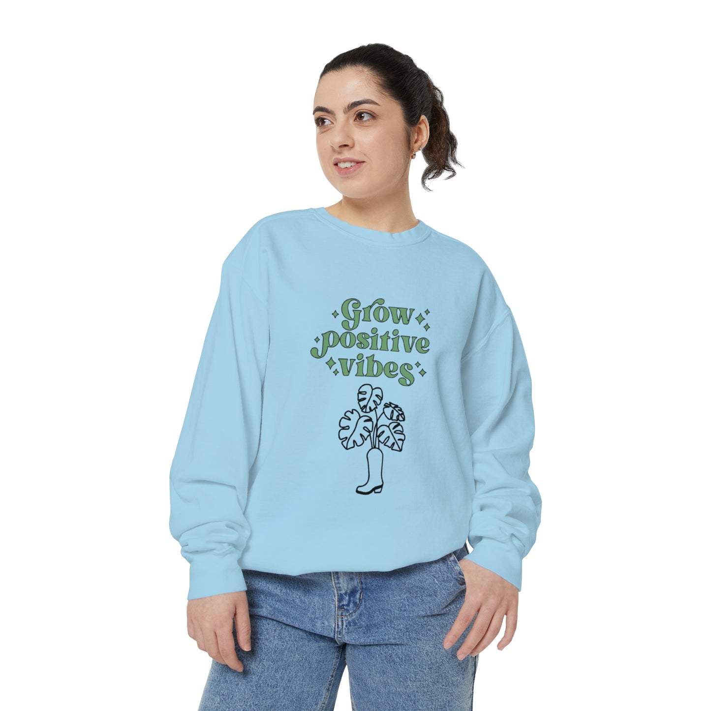 Grow Positive Garment-Dyed Crewneck