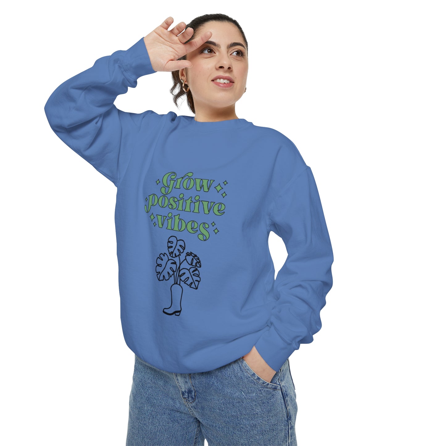 Grow Positive Garment-Dyed Crewneck