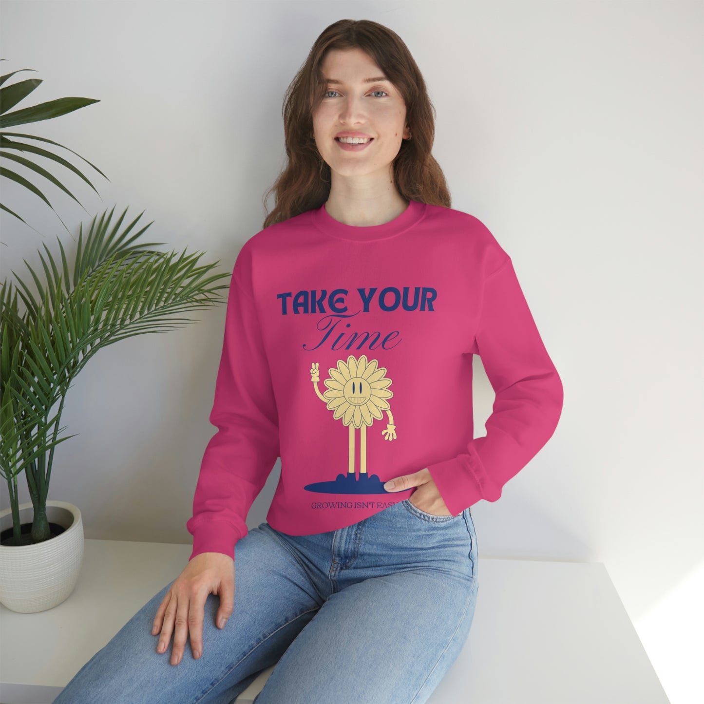 Growing Isn't Easy Unisex Crewneck