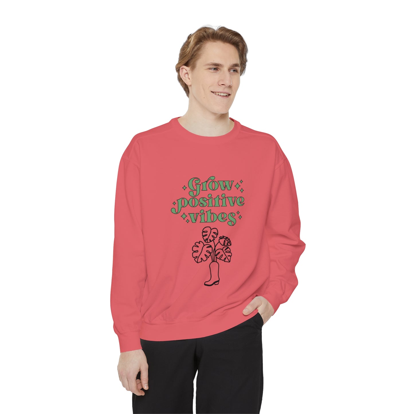 Grow Positive Garment-Dyed Crewneck