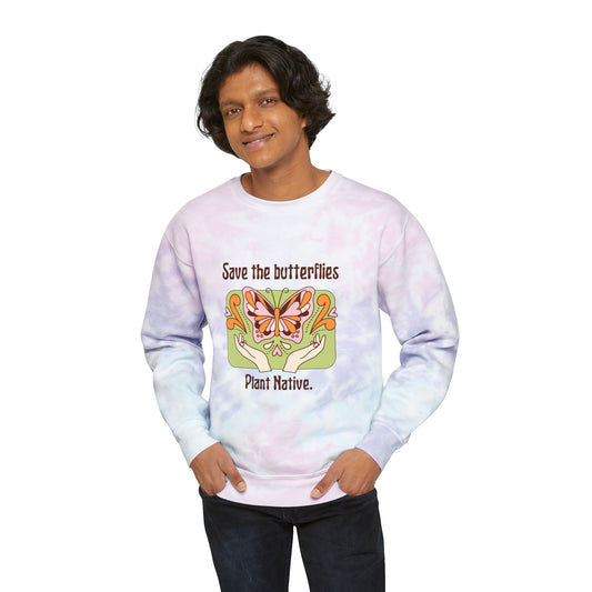 Plant Native Tie-Dye Crewneck