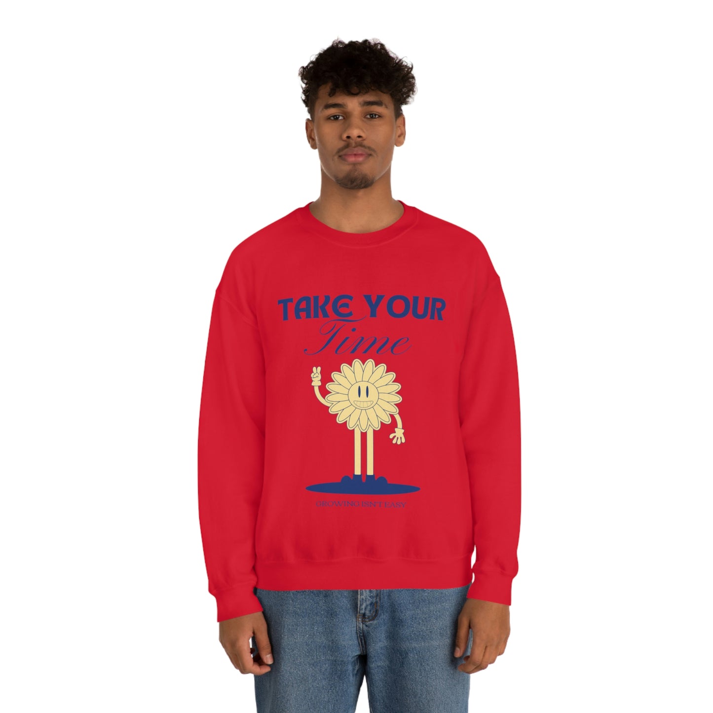 Growing Isn't Easy Unisex Crewneck