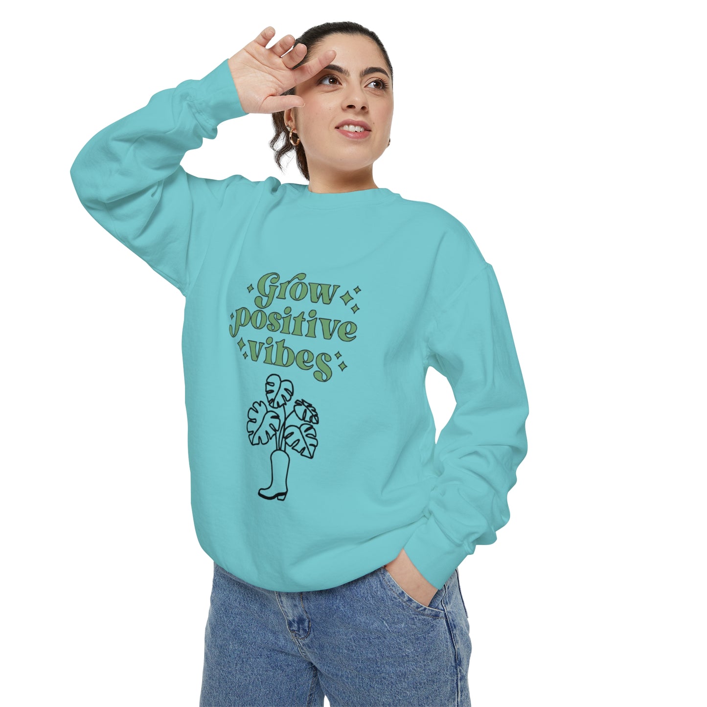 Grow Positive Garment-Dyed Crewneck