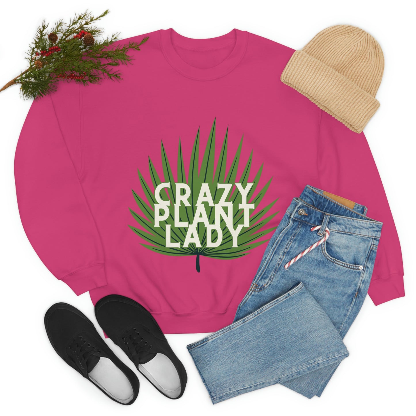 Crazy Plant Lady Unisex Crewneck