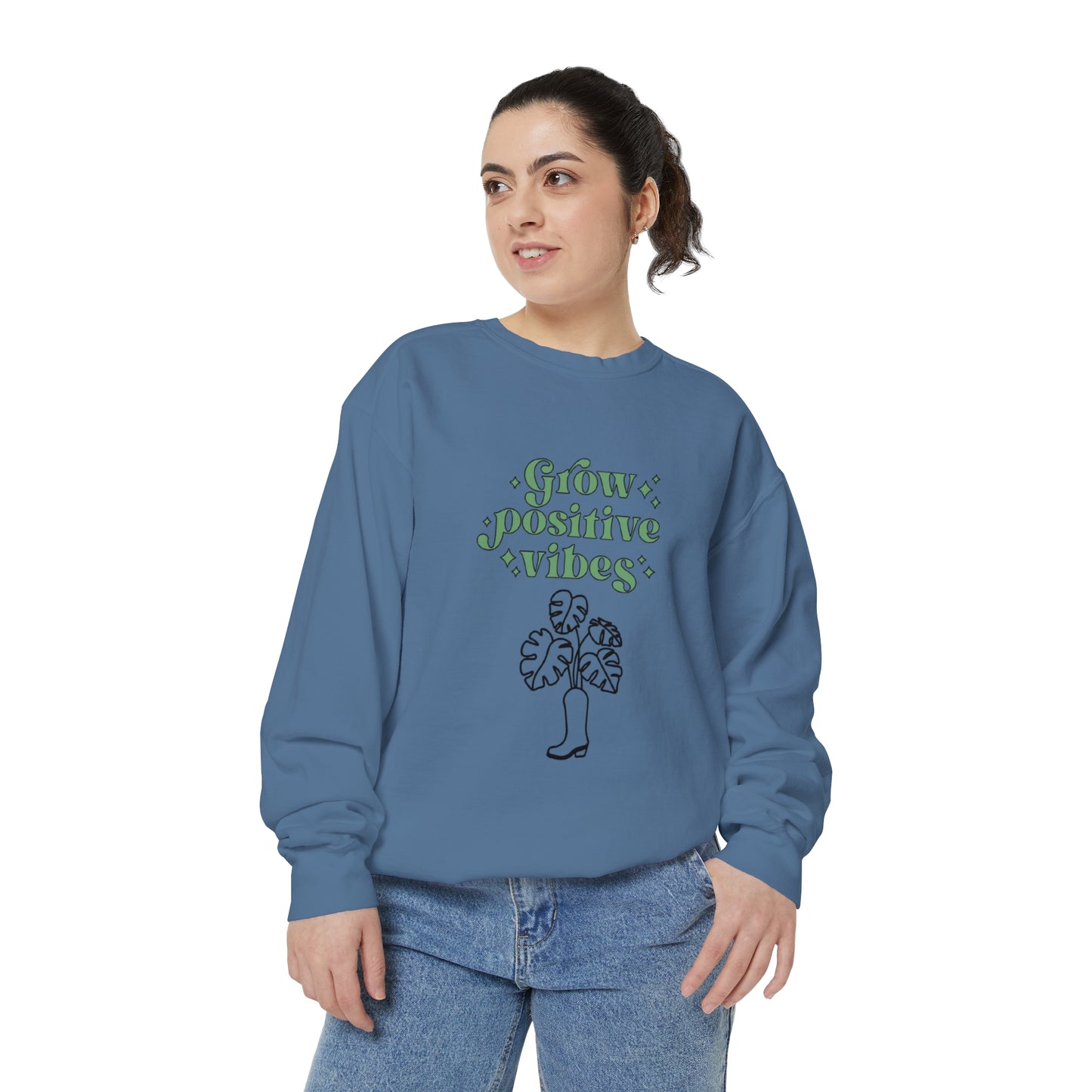 Grow Positive Garment-Dyed Crewneck