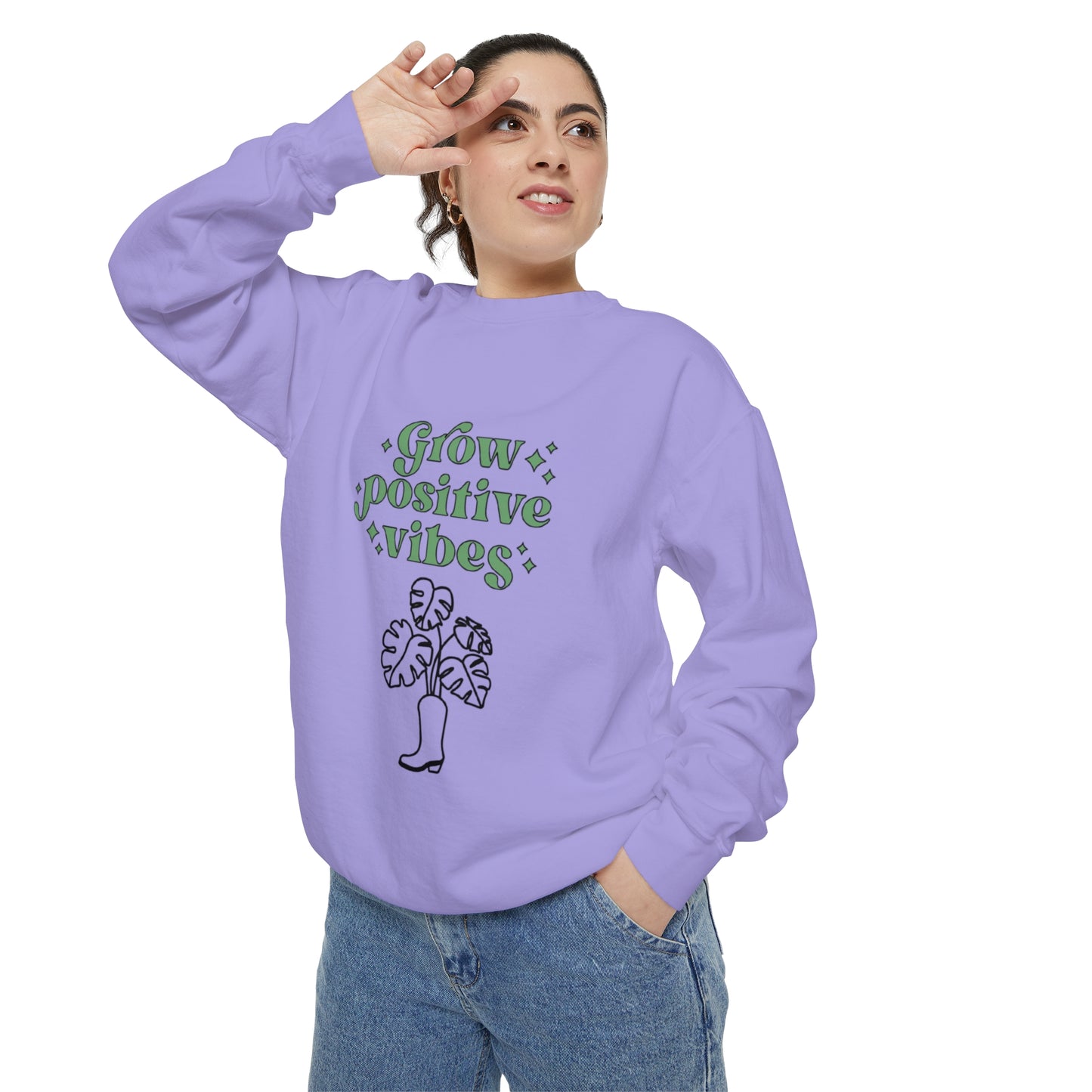 Grow Positive Garment-Dyed Crewneck