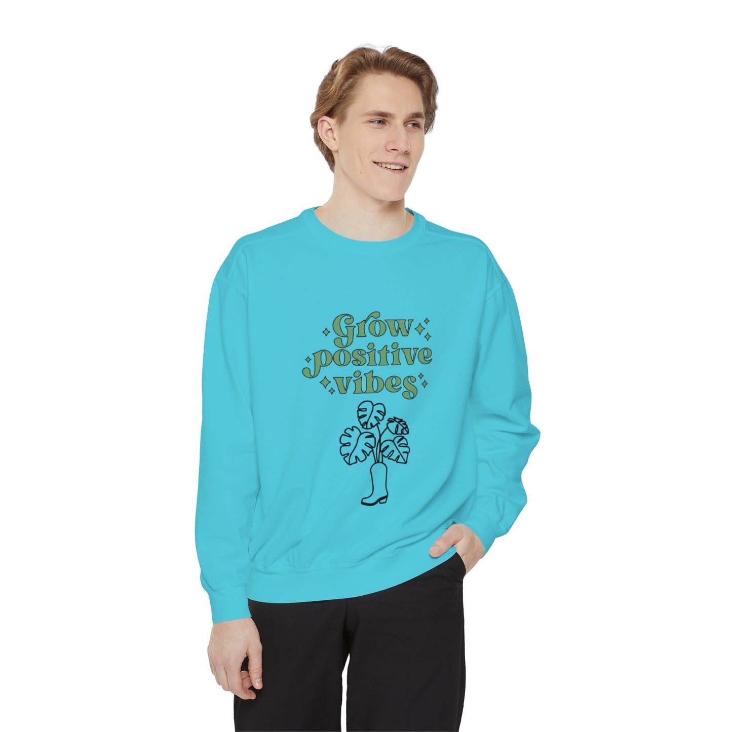 Grow Positive Garment-Dyed Crewneck